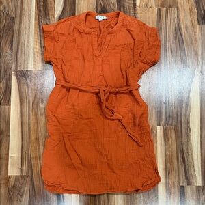 Molly Bracken Button-Up Dress with Belt